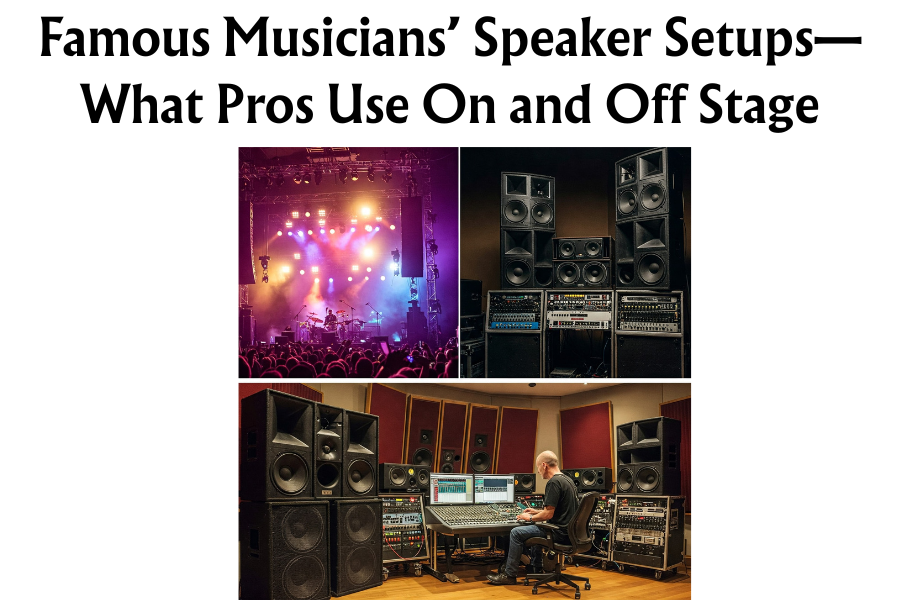 Famous Musicians’ Speaker Setups—What Pros Use On and Off Stage