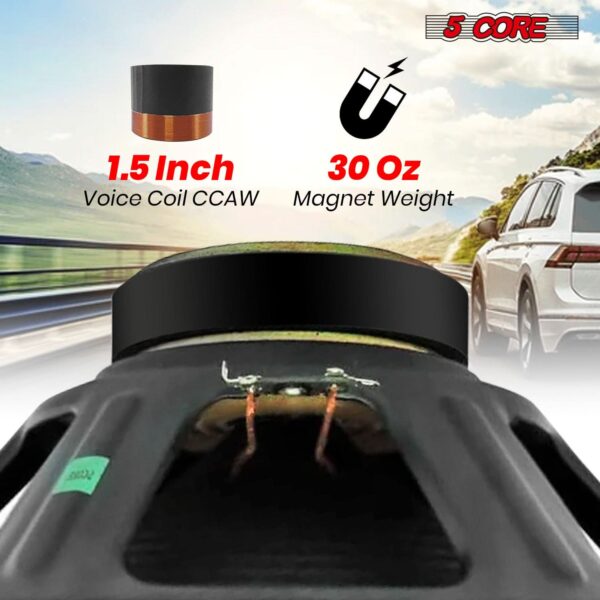 5Core 12 Inch Subwoofer Speaker 1200W Peak 4Ohm Audio Replacement Sub woofer - Image 5