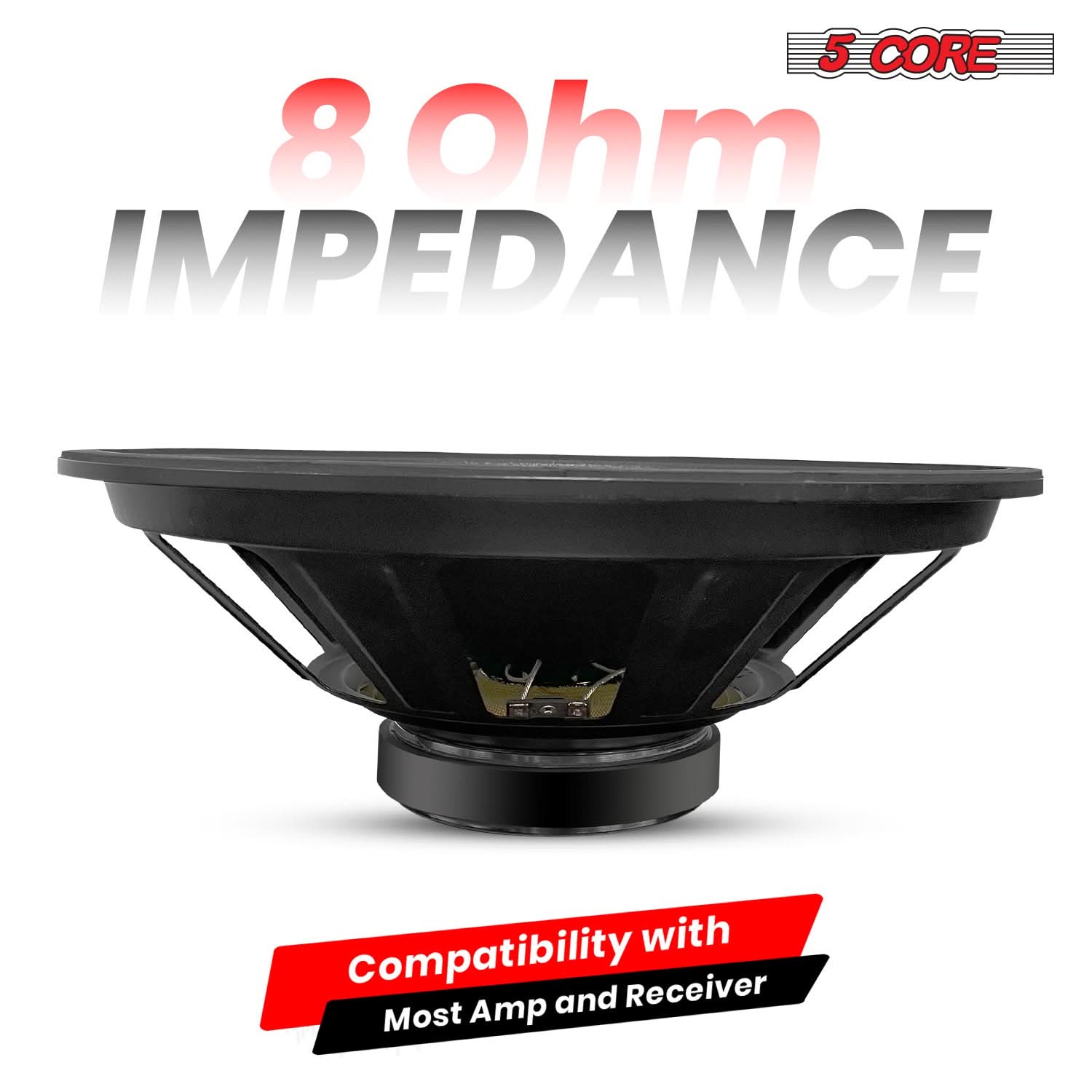 5Core 15 Inch Subwoofer Speaker 2000W Peak 8Ohm Full Range Replacement DJ Woofer - Image 4