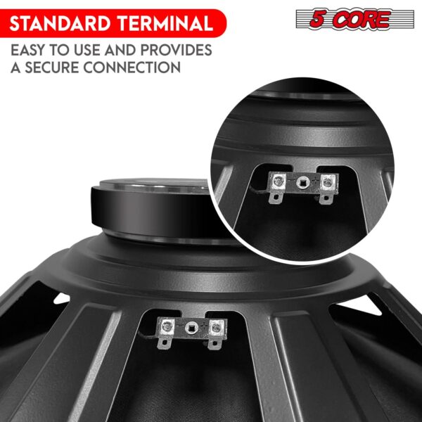 5Core 15 Inch Subwoofer Speaker 2000W Peak 8Ohm Full Range Replacement DJ Woofer - Image 7