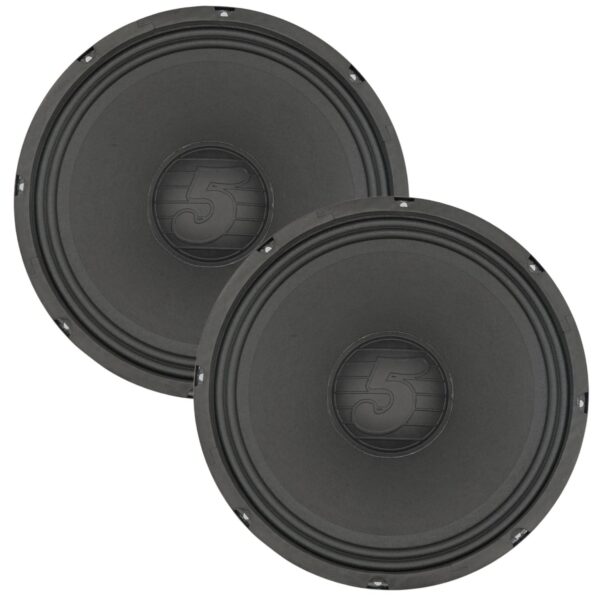 5 Core 12 Inch Speaker Pair 200W PA DJ Loudspeaker 8 Ohm Replacement Driver w 30 Oz Magnet