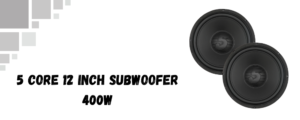 The image shows 5 core 12 inch subwoofer