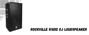 The image shows rockville RSG12 loudspeaker