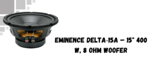 The image shows eminence delta subwoofer